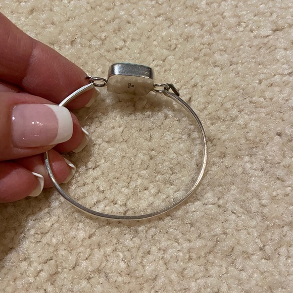Turquoise sterling cuff bracelet size 6 - Picture 4 of 4